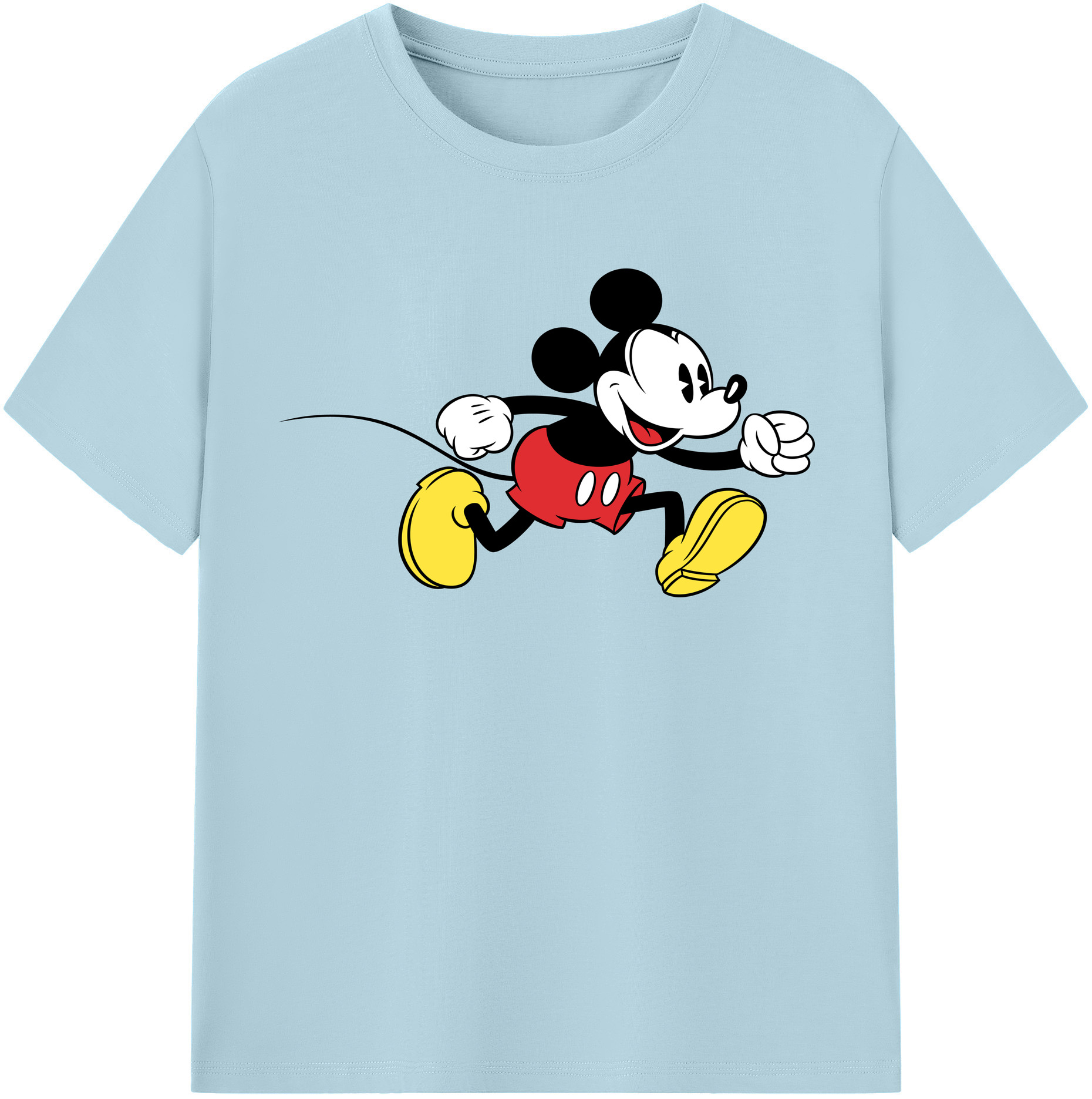 （画像用） ミッキーマウス Mickey Mouse 綿100％半袖Tシャツ（フロントプリント）